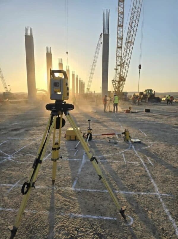 MiniPro mounted on a survey tripod on site